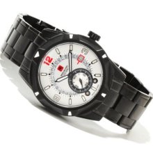 Swiss Military Men's Revolution Swiss Made Quartz Chronograph Stainless Steel Bracelet Watch
