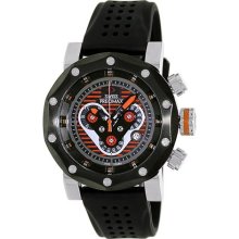 Swiss Precimax Men's 'Vector Pro Sport' Black/ Orange Swiss Chronograph Watch (SP13087)