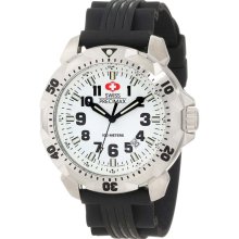 Swiss Precimax SP12107 Men's SuperNova White Dial Black Polyurethane R