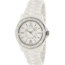 Swiss Precimax Women's Fiora SP13168 White Ceramic Swiss Quartz Watch with White Dial