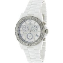 Swiss Precimax Women's White Ceramic 'luxe Elite' Watch