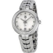 Tag Heuer Link Diamond Silver Dial Stainless Steel Ladies Watch WAT1316BA0956