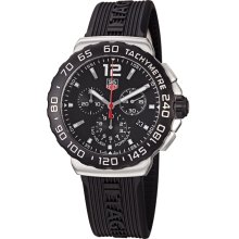 Tag Heuer Men's 'Formula 1' Black Dial Black Rubber Strap Quartz Watch