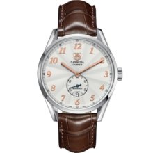 Tag Heuer Watch, Mens Swiss Automatic Carrera Calibre 6 Brown Alligato