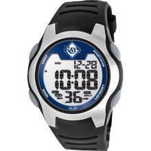 Tampa Bay Rays wrist watch : Tampa Bay Rays Training Camp Watch - Silver/Black