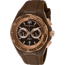 Technomarine Watches Cruise Sport Chronograph Brown Dial Chocolate Sil
