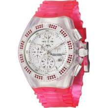 TechnoMarine Women's 'Cruise Original' Steel and Pink Silicon Watch