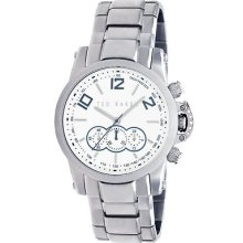 Ted Baker Men's Te3016 Motiva-ted Analog Silver Dial Watch