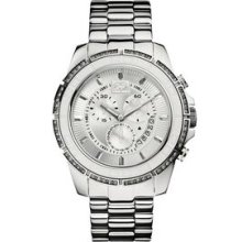 The Palace Marc Ecko Men`s Watch W/ Polished Silver Bracelet & Sunray Dial