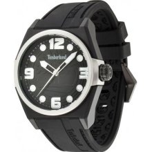 Timberland 13328jpbs-02 Radler Black Round Dial Rubber Strap Men's Watch