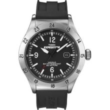 Timex Brass Black T498789J Men's T49878 Expedition Military Field Black Dial Black Resin Strap Watch