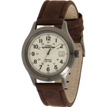 Timex EXPEDITION Full Size Brown Leather Field Watch Watches : One Size