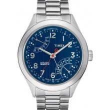 Timex Intelligent Quartz Perpetual Calendar Stainless Steel Mens Watch