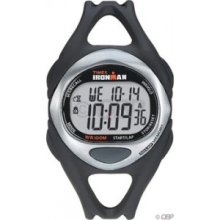 Timex Ironman 50-Lap Sport Watch: Mid-Size Black/Silver