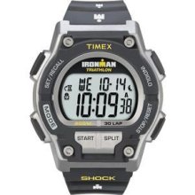 Timex Ironman Shock Resistant 30-Lap Watch - Black/Yellow - T5K195
