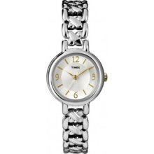Timex Ladies' Stainless Steel Bracelet Dress T2n823 Watch Rrp Â£64.99