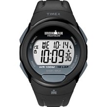 Timex Men's Ironman Full-Size Black 10-Lap Men's