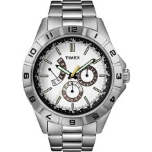 Timex Mens Retrograde Stainless Steel Bracelet T2n518 Watch