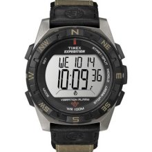 Timex Men's T49854 Expedition Rugged Digital Vibration Alarm Nylon Strap Watch