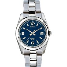 TIMEX New Mens Analog Quartz Blue Watch Steel Bracelet