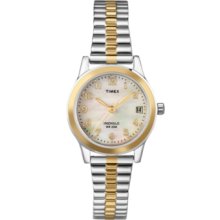 Timex Watch, Womens Two Tone Stainless Steel Expansion Bracelet T2M828
