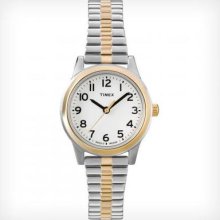 Timex Women's 2-tone Easy Reader Expansion Watch, Indiglo, T2n068