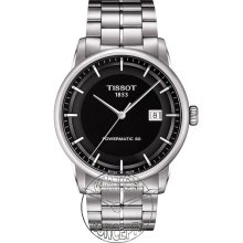 Tissot Classic wrist watches: Luxury Automatic Black Dial t086.407.11.