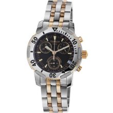 Tissot Men s PR-100 Swiss Made Quartz Chronograph Two-tone Bracelet Watch