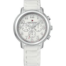 Tommy Hilfiger 1780958 Stainless Steel White Rubber Women's Watch