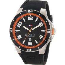 Tommy Hilfiger Men's 1790861 Sport Bezel and Silicon Strap Watch