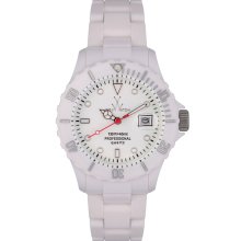 Toy FL01WH Women's Quartz Plasteramic Fluo Band Watch