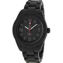 Toy Watch Velvety Black Guilloche Dial Black Out Silicone Unisex Wacth Vv05bk