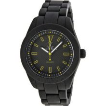 Toy Watch Velvety Men's & Women's Case Black Silicone Watch Vv03bk