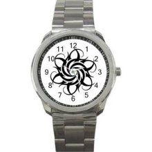 Tribal Tattoo Sport Metal Watch 11