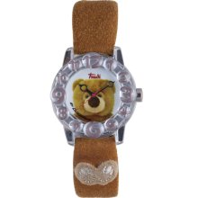 Trudi Kids' Brown Suede Teddy Bear Watch