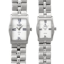 Tudor Archeo Stainless Steel Men's & Ladies Watch Set 10/10 Condition