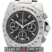 Tudor Chronograph Stainless Steel 41mm Black Dial 20300