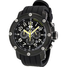 TW Steel Emerson Fittipaldi Black Rubber Chronograph Mens Watch TW609