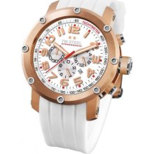 TW Steel Grandeur Tech 48mm White Dial Chronograph Mens Watch TW133