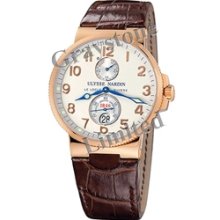 Ulysse Nardin Maxi Marine Automatic 41mm White Dial 18kt Rose Gold 266-66