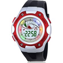 Unisex Chronograph PU Digital Sport Automatic Watch