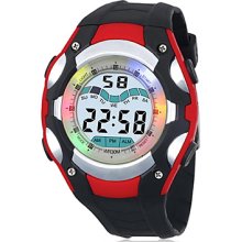 Unisex Multi-Functional And Water PU Resistant Digital Automatic Casual Watch