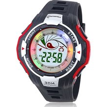 Unisex Multi-Functional And Water PU Resistant Digital Automatic Sport Watch