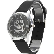 Unisex Premium Silicone Style Analog Quartz Wrist Watch (Black)