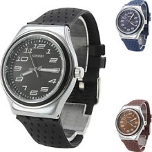 Unisex Silicone Style Analog Quartz Wrist Watch (Assorted Colors)