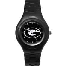University Of Georgia Watch - Shadow Edition with Black PU Rubber Bracelet