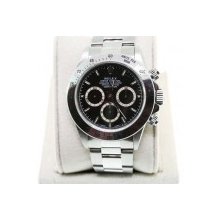 Used Rolex Daytona 16520 Stainless Steel Black Dial Watch