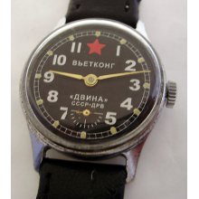 Ussr Russian Watch Pobeda Vietkong Dvina Ussr Drv 681