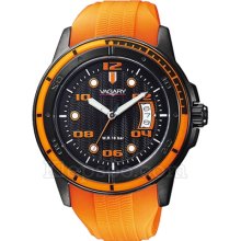 Vagary By Citizen Aqua39 Uomo Black Gomma Orange Watches