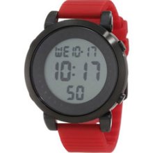 Vestal Digital Doppler Rubber Watch Red/Brushed Black/Positive, One Size